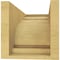 Ekena Millwork 7"W x 14"D x 7"H Wide Hughes Rough Cedar Woodgrain TimberThane Corbel, Primed Tan CORUR07X14X07HUGRCPR - alternate 6